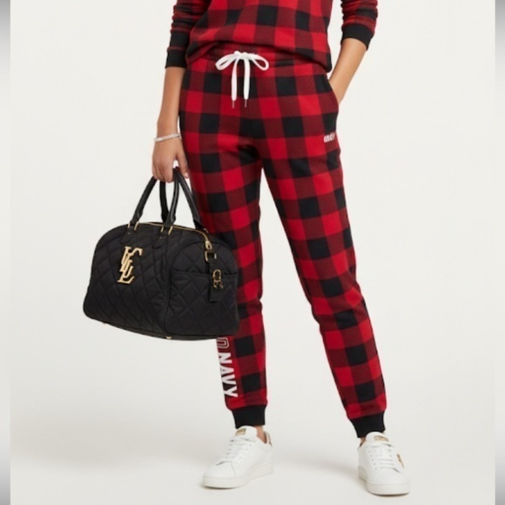 Buffalo Pattern Highrise Sweatpants